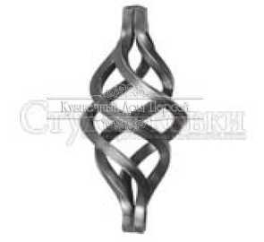 Кованая корзинка, фонарик  арт. SK32.01 разм. 125x60 12кв.