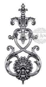 Кованый декоративный узор односторонний арт. 322 разм. 17x35,5