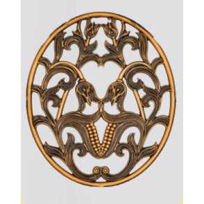 Кованый декоративный узор двусторонний 32,5 х 38 см (арт. 3289)