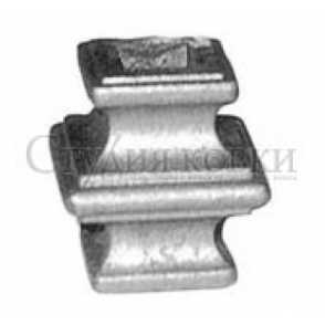 Кованая вставка в балясину арт. SK33.04.1 разм. 46x38 кв.12