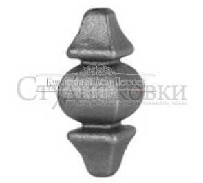 Кованая вставка в балясину арт. SK33.21.6 разм. 80x32 кв.12