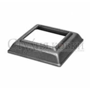 Стальное основание балясины, подпятник арт. SK34.01.10 разм. отв.60 кв.100 (3мм)