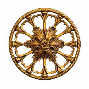 Кованый декоративный узор односторонний арт. 343 разм. 37,5x37,5
