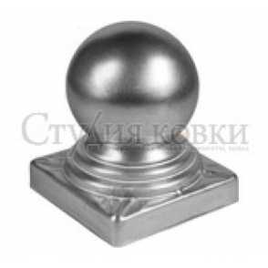 Кованое навершие, наконечник на столб арт. SK35.05.10 разм. 95d кв.100 (1мм)