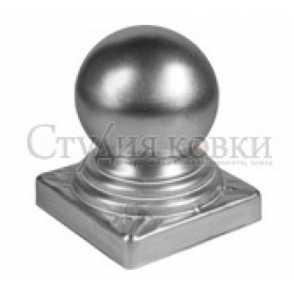 Кованое навершие, наконечник на столб арт. SK35.05.12 разм. 120d кв.120 (1мм)