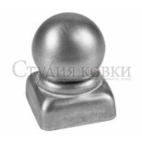 Кованое навершие, наконечник на столб арт. SK35.05.20 разм. 20d кв.20 (1мм)