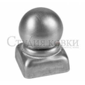 Кованое навершие, наконечник на столб арт. SK35.05.3 разм. 30d кв.30 (1мм)