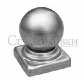 Кованое навершие, наконечник на столб арт. SK35.05.4 разм. 45d кв.40 (1мм)