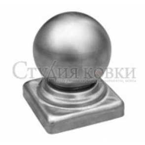 Кованое навершие, наконечник на столб арт. SK35.05.5 разм. 50d кв.50 (1мм)