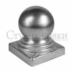 Кованое навершие, наконечник на столб арт. SK35.05.8 разм. 75d кв.80 (1мм)