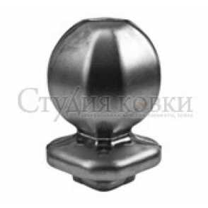 Кованое навершие, наконечник на столб арт. SK35.07.2 разм. 96x58 кв.30 (1мм)