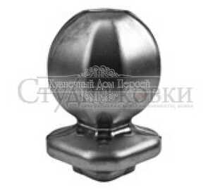 Кованое навершие, наконечник на столб арт. SK35.07.2 разм. 96x58 кв.30 (1мм)