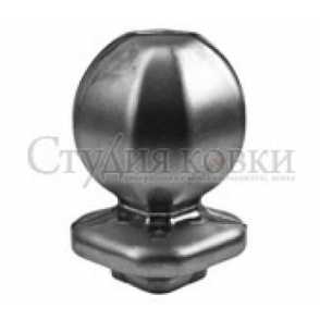 Кованое навершие, наконечник на столб арт. SK35.07.2А разм. 96x58 кв.30 (1мм)