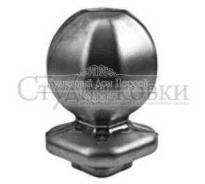 Кованое навершие, наконечник на столб арт. SK35.07.2А разм. 96x58 кв.30 (1мм)