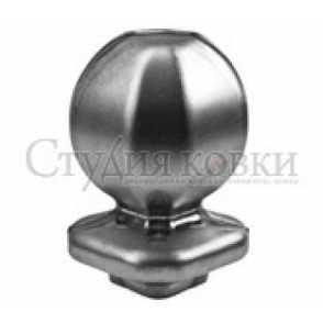 Кованое навершие, наконечник на столб арт. SK35.07.3 разм. 100x75 кв.32 (1мм)