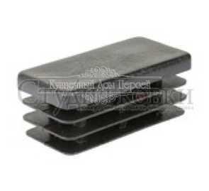 Заглушка ПНД на трубу (прямоугольная) арт. SK35.12.5025 разм. 23x25x50