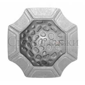 Кованая накладка арт. SK36.07.2 разм. 100x100 (2.5мм)