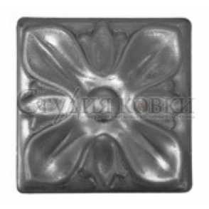 Кованая накладка арт. SK36.37 разм. 60x60 (1мм)