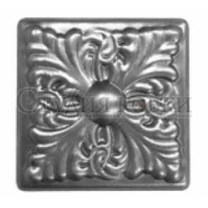 Кованая накладка арт. SK36.38 разм. 80x80 (1мм)