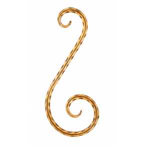 Кованый вензель, завиток арт. 365 разм. 30x13