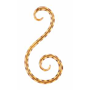 Кованый вензель, завиток арт. 366 разм. 25x12