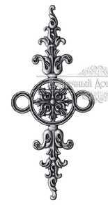 Кованый декоративный узор двусторонний арт. 370 разм. 40,5x17,5