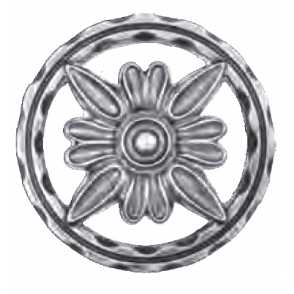 Кованый цветок односторонний арт. 372 разм. 10
