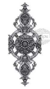 Кованая декоративная накладка арт. 373 разм. 65x26