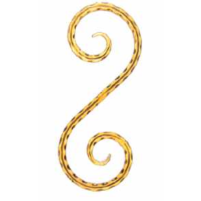 Кованый вензель, завиток арт. 377 разм. 30x12