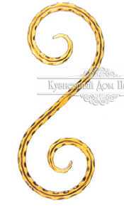 Кованый вензель, завиток арт. 377 разм. 30x12
