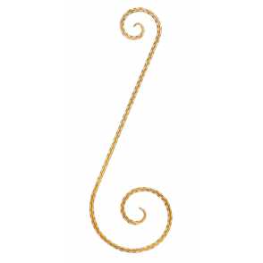 Кованый вензель, завиток арт. 378 разм. 26x75