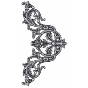 Кованый декоративный узор односторонний арт. 379 разм. 38x20,5