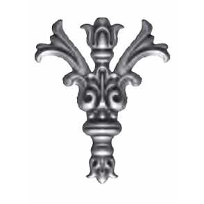 Кованый декоративный элемент односторонний арт. 386 разм. 16x13