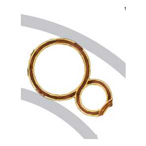 Кованый декоративный узор двусторонний арт. 388 разм. 17,5x12