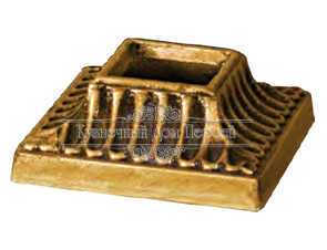 Кованое основание балясин Ду 16 арт. 394 разм. 9,5x9,5