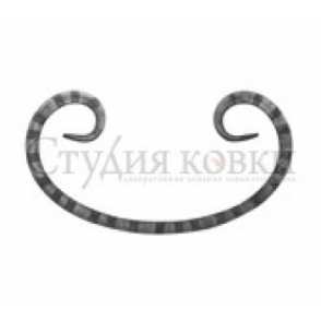 Кованый завиток, вензель С арт. SK41.01.3 разм. 120x210
