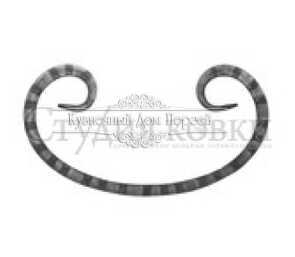 Кованый завиток, вензель С арт. SK41.01.3 разм. 120x210