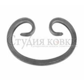 Кованый завиток, вензель С арт. SK41.02.24 разм. 115x175