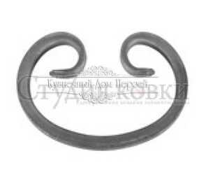 Кованый завиток, вензель С арт. SK41.02.24 разм. 115x175