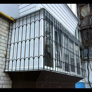 Кованая решетка на балкон 2