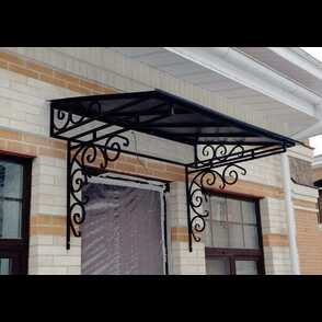 Кованый козырек 56