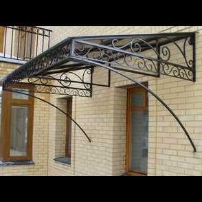 Кованый козырек 57