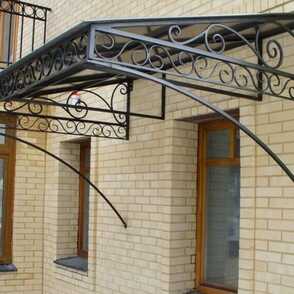 Кованый козырек 57