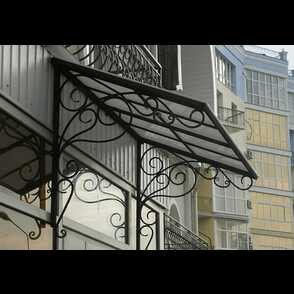 Кованый козырек 58