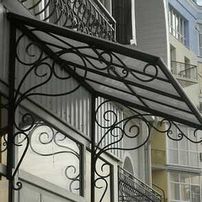 Кованый козырек 58