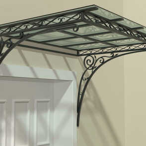 Кованый козырек 59