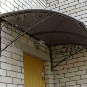 Кованый козырек 60