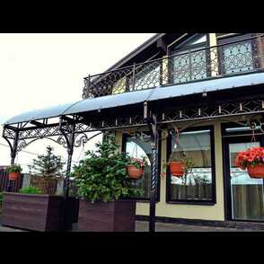 Кованый навес для террасы 12