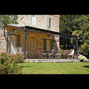 Кованый навес для террасы 15