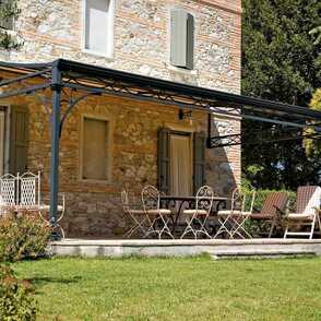 Кованый навес для террасы 15